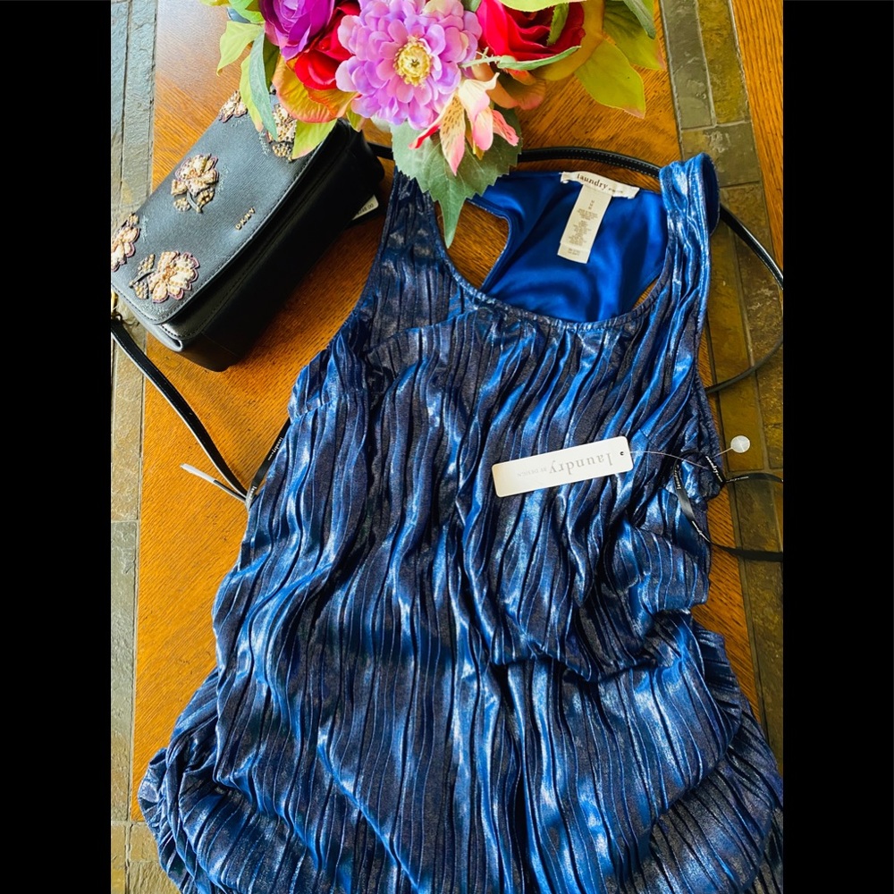 LAUNDRY N2H14S35 408 SAPPHIRE COLORED DRESS 👗